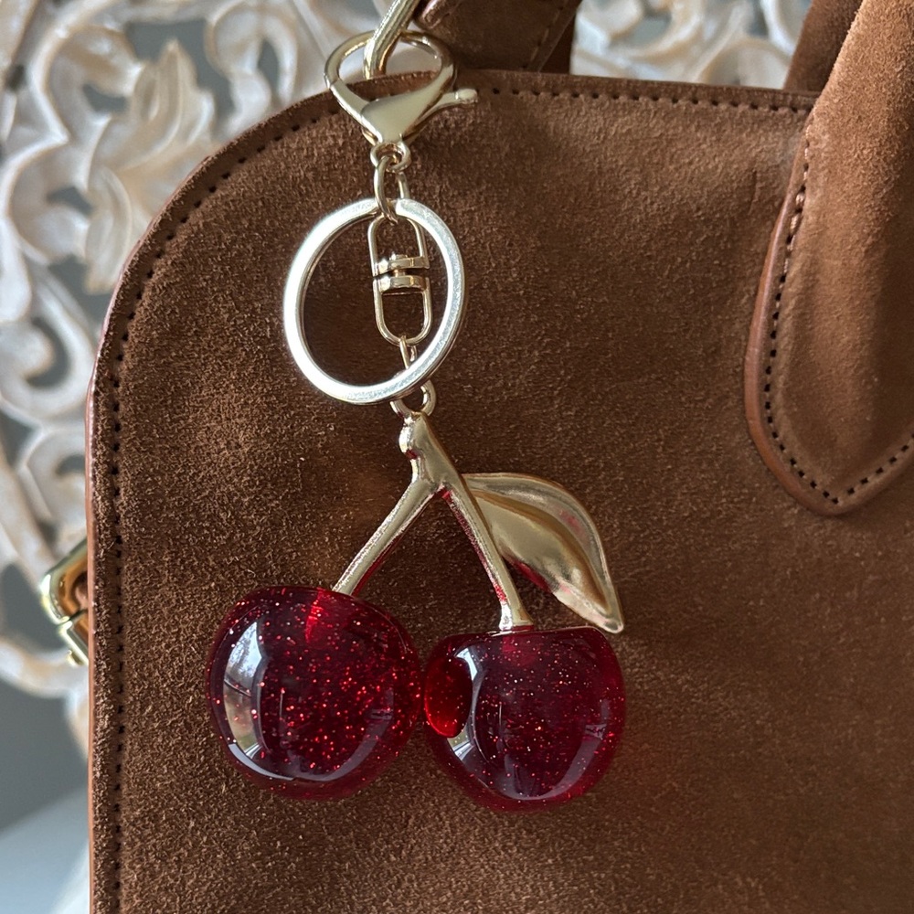 Cherry Bag or Key Charm NEW